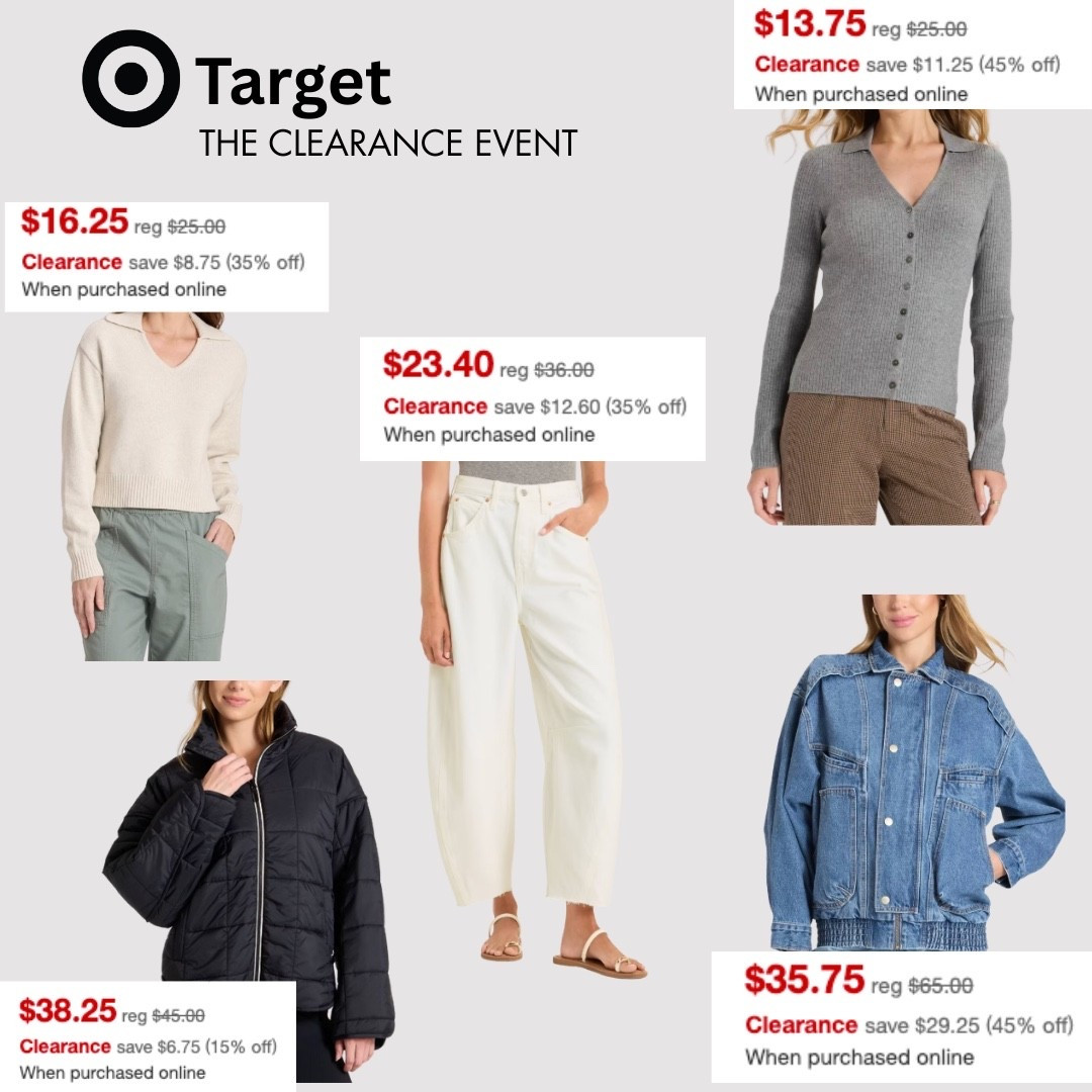 🔥 Target Clearance Finds You Don’t Want to Miss! 🔥 So many amazing deals right now — everything linked is on major markdown when you shop online! From cozy knits to elevated basics and outerwear, stock up before sizes go fast! 🛒🧥👖

#LTKSeasonal #LTKSaleAlert #LTKFindsUnder50