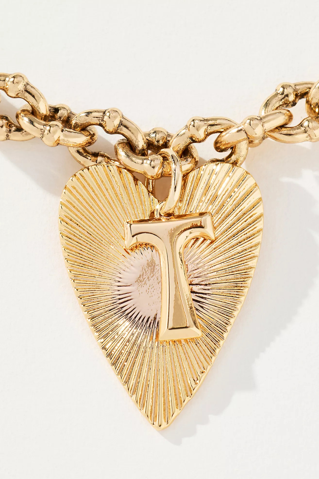 Monogram Heart Pendant Necklace | Anthropologie (US)