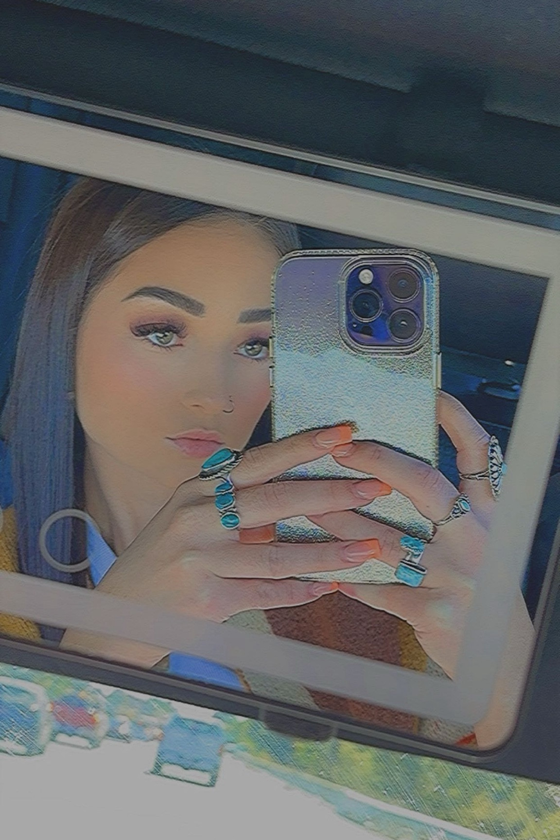 Car mirror, touch light mirror, glitter phone case, car accessories 

#LTKfindsunder100 #LTKGiftGuide #LTKSeasonal