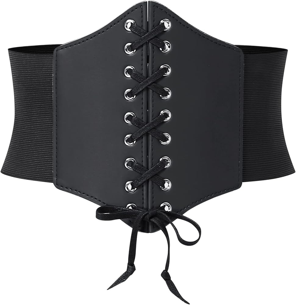 KOJOOIN Women's Corset Waist Belt Leather Underbust Corset Belt for Dresses | Amazon (US)