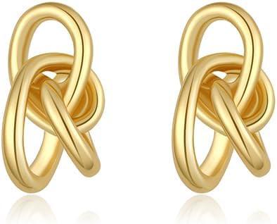 Gold Plated Hoop Earrings for Women Trendy Statement Earrings Formal Everyday Dainty Fashion Earr... | Amazon (US)
