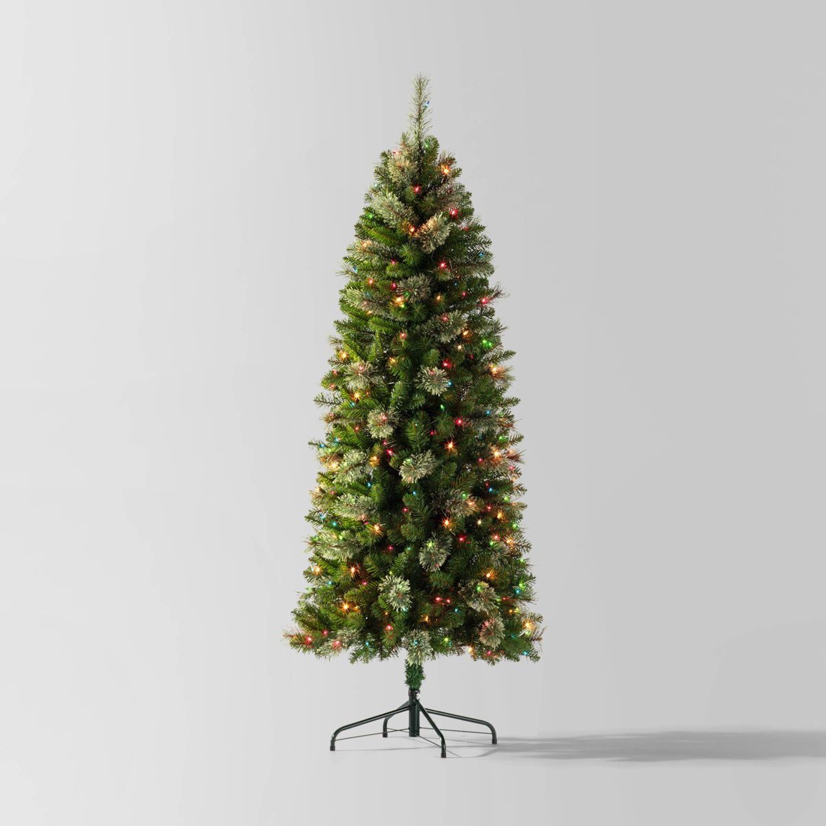 6' Pre-lit Slim Virginia Pine Artificial Christmas Tree Multicolor Lights - Wondershop™ | Target