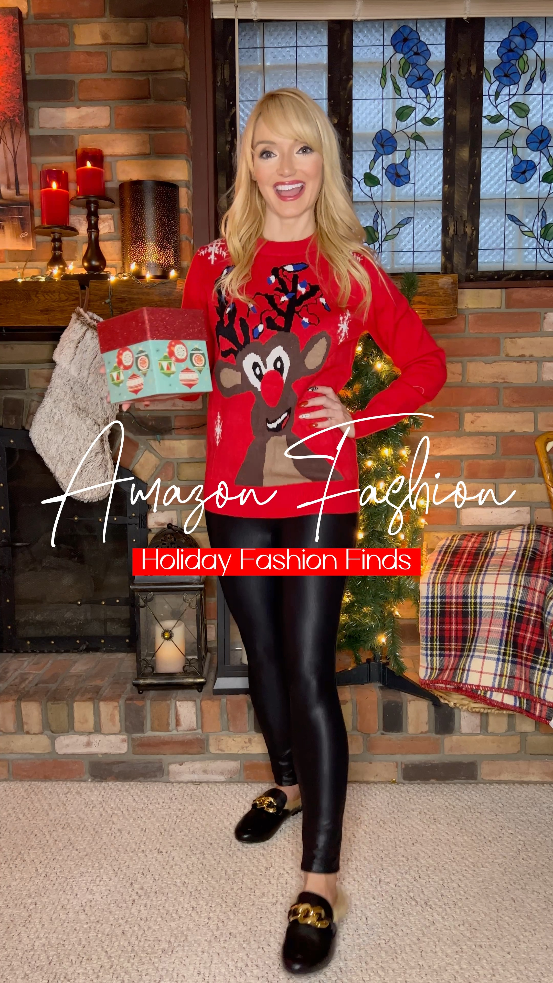 Holiday outfit ideas from Amazon Fashion - Christmas outfits - ugly Christmas sweater - Christmas dress - holiday dress - wrap dress - Christmas cardigan - faux leather leggings - Amazon Fashion - Amazon Finds - Amazon deals - Black Friday deals 

#LTKSeasonal #LTKunder50 #LTKHoliday