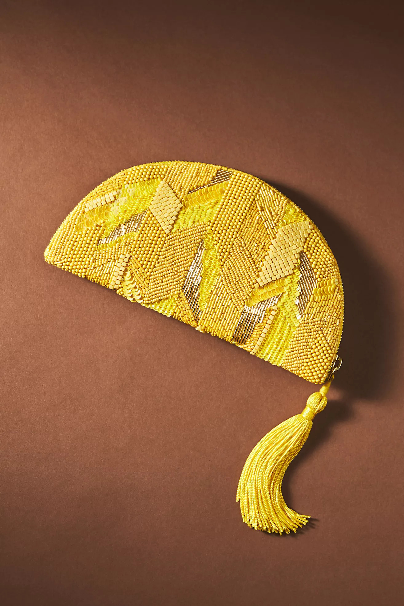 Half-Moon Sequin Clutch | Anthropologie (US)