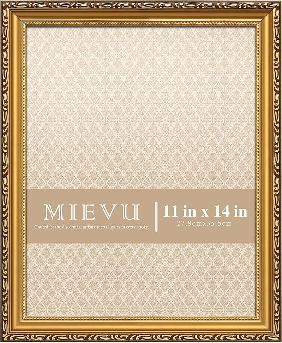 11×14 Picture Frame - Gold Picture Frames for Wall Hanging And Tabletop Display,Ornate Photo Fra... | Amazon (US)