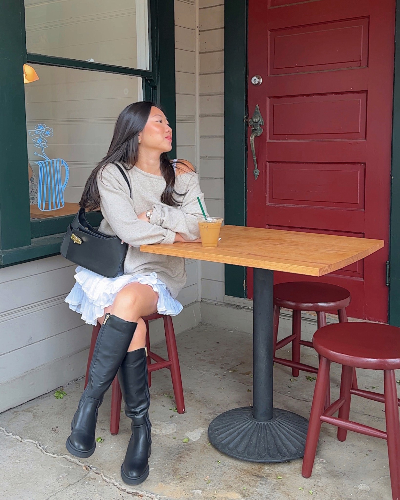 Fall outfit idea: oversized sweater and mini skirt with knee high boots! These boots are $55 and petite approvedd

#LTKPetite #LTKSeasonal #LTKStyleTip