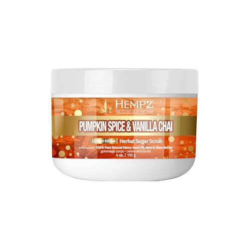 Hempz Limited Edition Pumpkin Spice & Vanilla Chai Sugar Body Scrub 4 oz | Amazon (US)