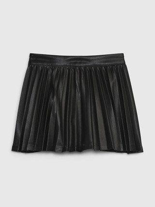 Toddler Vegan Leather Pleated Skirt | Gap (CA)