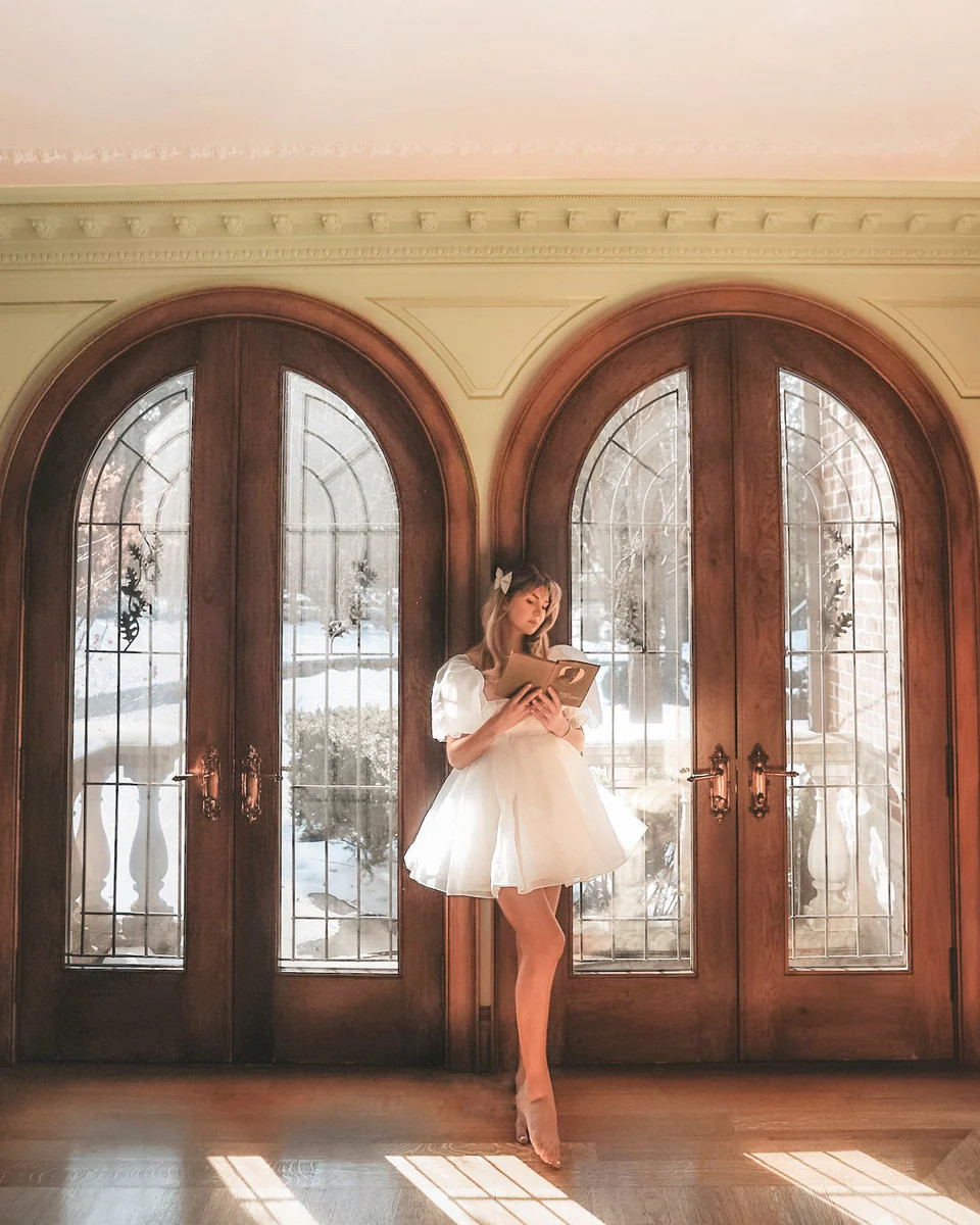 The Ivory Puff Dress | Selkie Collection