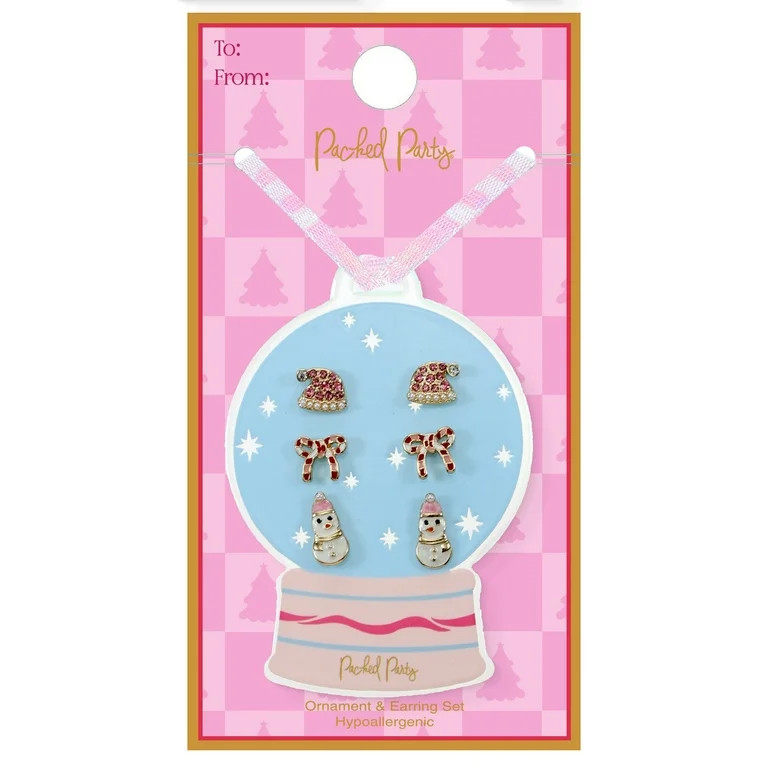 Packed Party Earring Set with Snow Globe Ornament | Walmart (US)