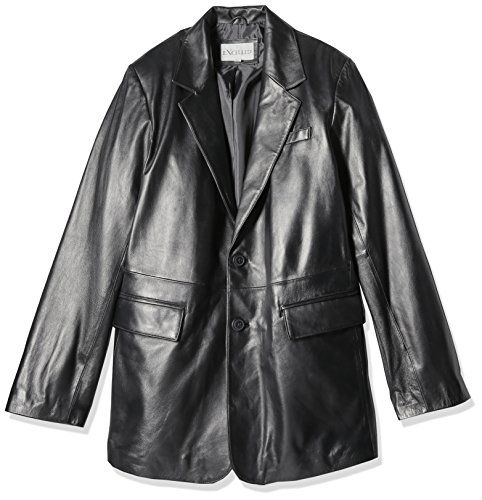Excelled Men's Tall Size Lambskin Leather Blazer | Amazon (US)