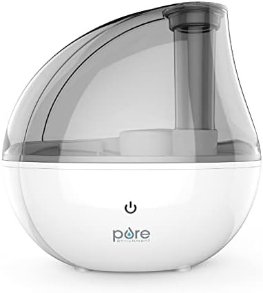 Pure Enrichment® MistAire™ Silver Ultrasonic Cool Mist Humidifier - Lasts Up to 25 Hours, Whis... | Amazon (US)
