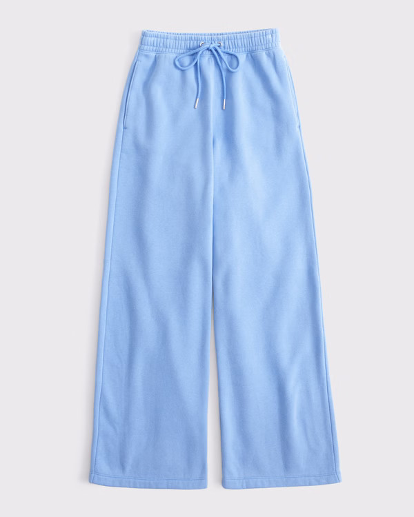 High Rise Sunday Wide Leg Sweatpant | Abercrombie & Fitch (US)