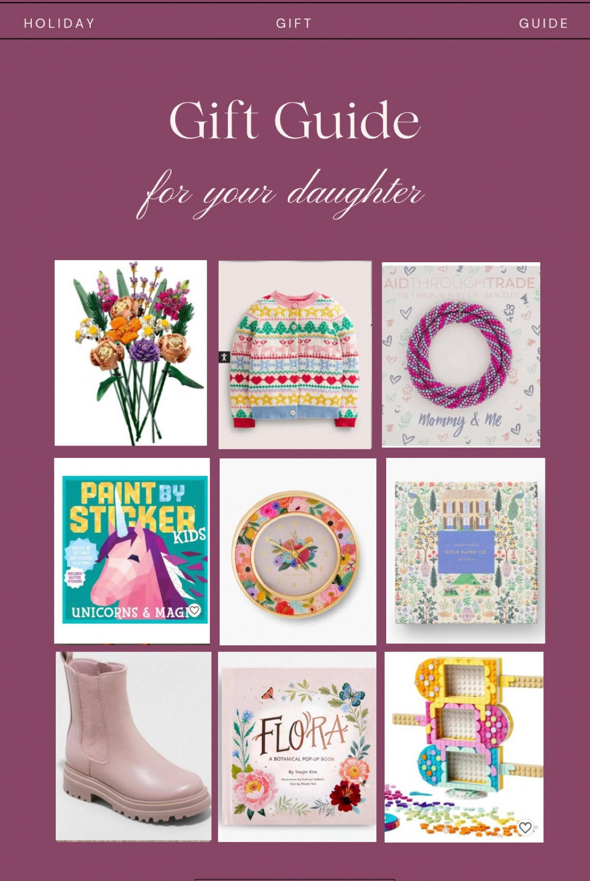 If you have a smart, artistic, stylish tween daughter, this is the gift guide for you ☺️. Most items are under $50 and all items I own or are actively in my cart! 

#LTKGiftGuide #LTKfamily #LTKunder50