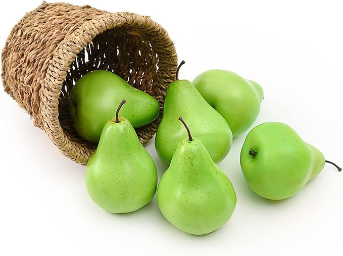 Artificial Pear Fake Pears Artificial Lifelike Fruit Fake Fruit Model Home House Kitchen Party De... | Amazon (US)