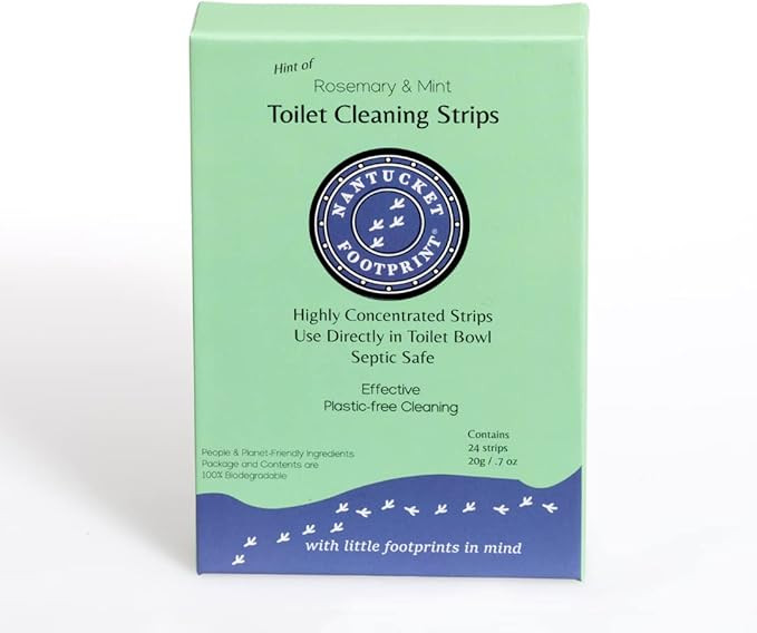 Toilet Cleaner | 24 Strips | Non-Toxic Concentrated Dissolving Sheets | Plastic-Free Toilet Clean... | Amazon (US)
