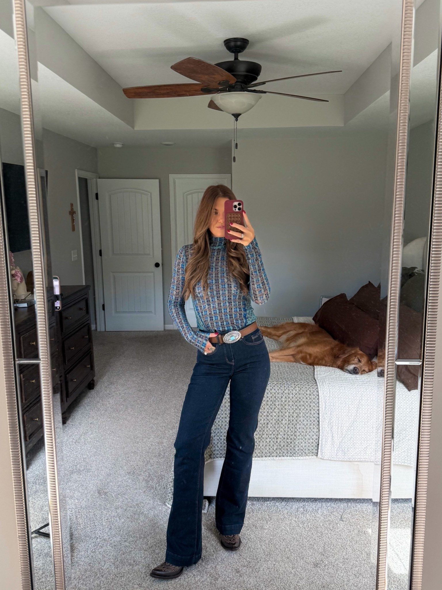 size small in top, size 25/36 inseam in jeans (SO GOOD!) boots run true to size, belt in a small 


rodeo outfit, western fall fashion inspo, cowgirl chic, western outfit, country concert

#LTKgrwm #LTKootd #LTKSeasonal