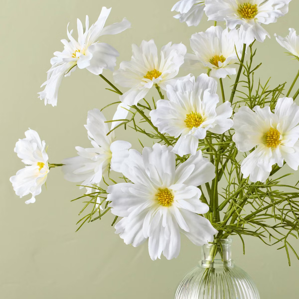 17" Medium White Cosmos Artificial Arrangement - Hearth & Hand™ with Magnolia | Target