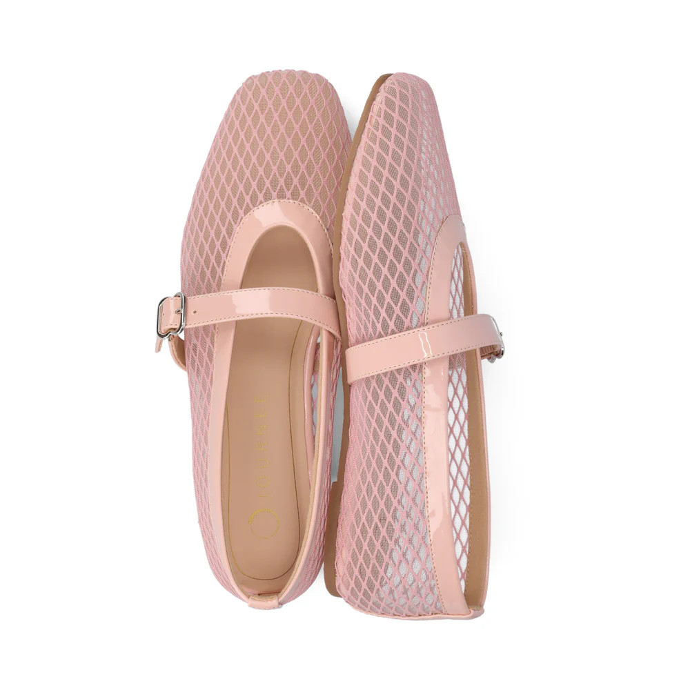 CASHA MARY JANE FLATS IN MESH | Journee Collection