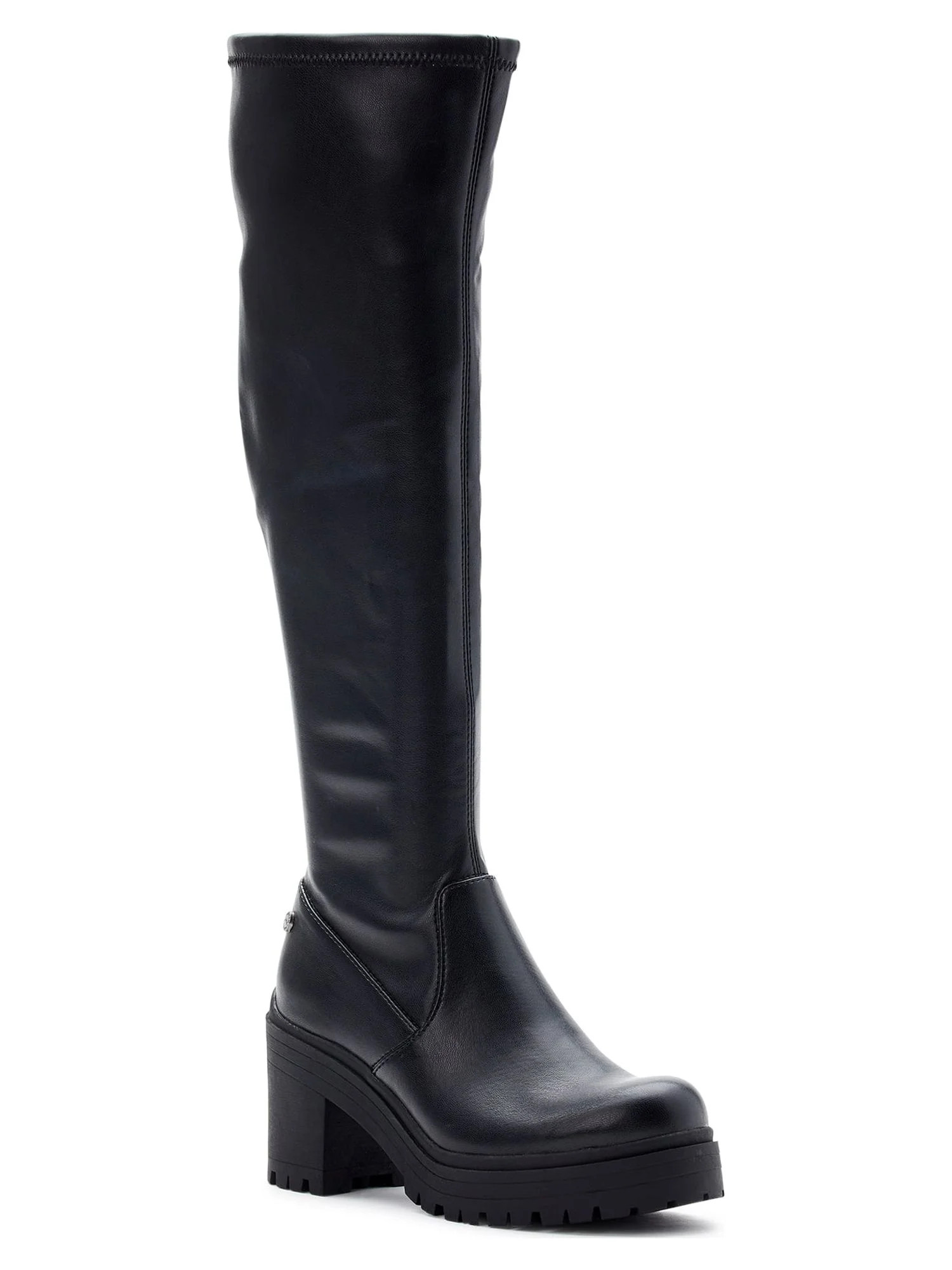 Madden NYC Women's Lug Sole Stretch Gore Knee-High Boots | Walmart (US)