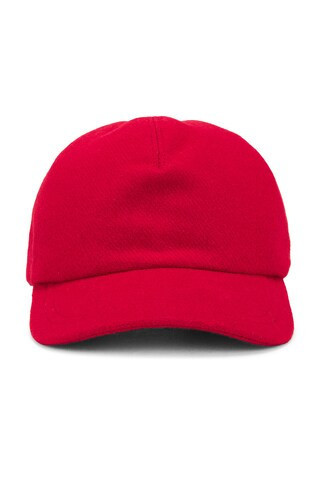 Gabriela Hearst Zed Baseball Hat in Scarlet Red - Red. Size all. | FWRD 