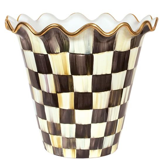 Courtly Check Jumbo Garden Pot | MacKenzie-Childs