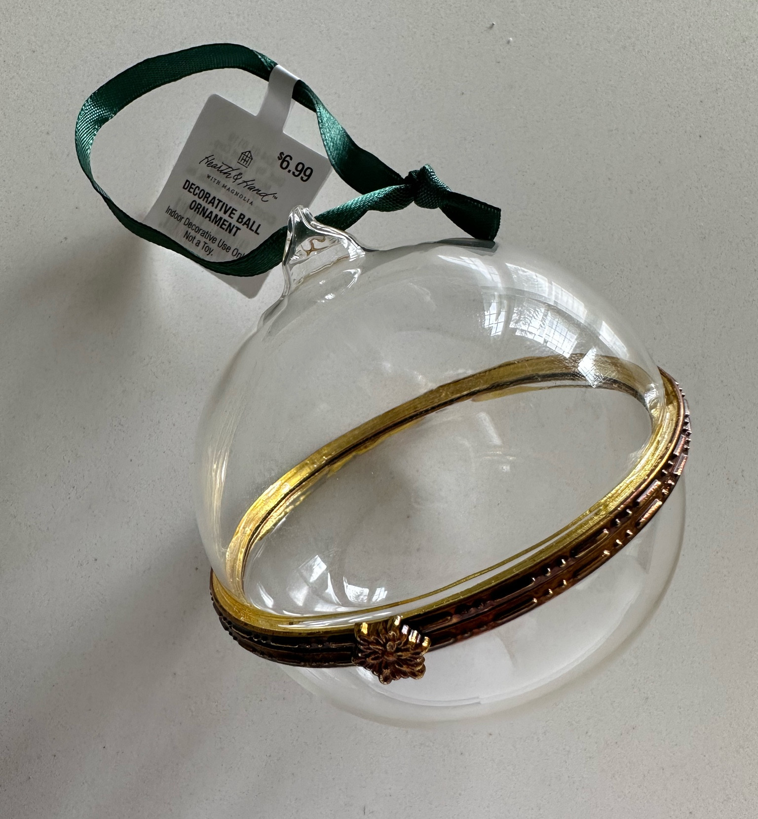 Will be using this ornament to store baby boy hospital items in as a way to remember his first Christmas. 

Also thing this works great for a bride or someone graduating this winter or the perfect little gift with some candies and a gift card! Stay tuned for all the ways I can use this $7 keepsake ornament 

#LTKHoliday #LTKGiftGuide #LTKSeasonal