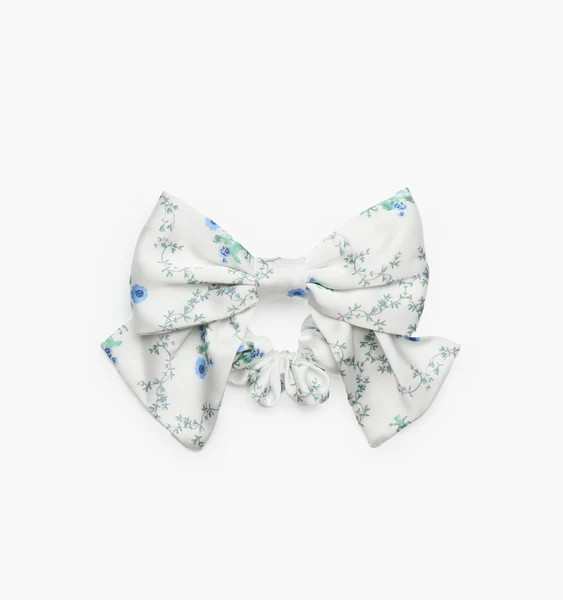 The Bow Scrunchie - Green Trellis | Hill House Home US