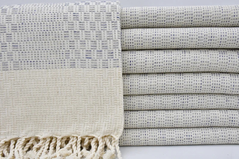 Beach Towel,Beige and Blue Towel,Decorative Towel,Massage Towel,Turkish Towel40"x77"Turkish Pesht... | Etsy (US)