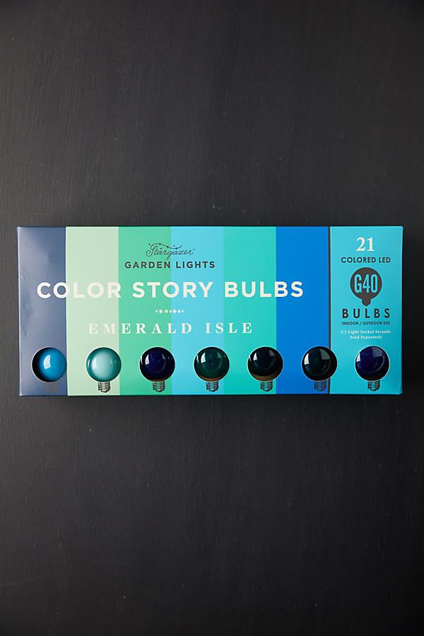 Stargazer Garden Lights Color Story Bulbs, Set of 21 Bulbs Only By Terrain in Blue | Anthropologie (US)