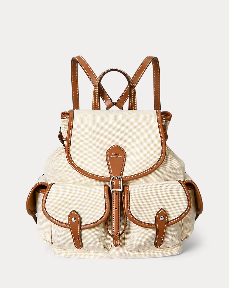 Bellport Leather-Trim Canvas Backpack | Ralph Lauren (UK)