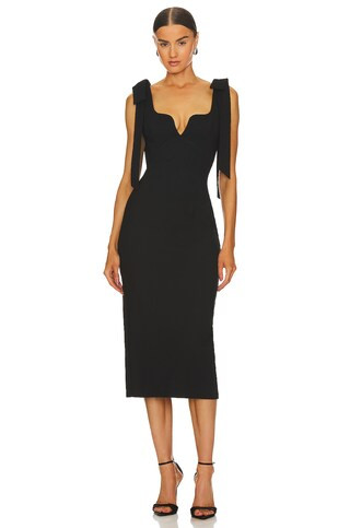 ELLIATT Influential Midi Dress in Black from Revolve.com | Revolve Clothing (Global)