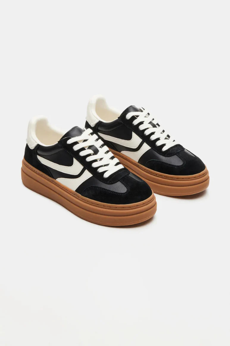 Steve Madden Dodge Sneakers for Women in Black Multi | Glik's