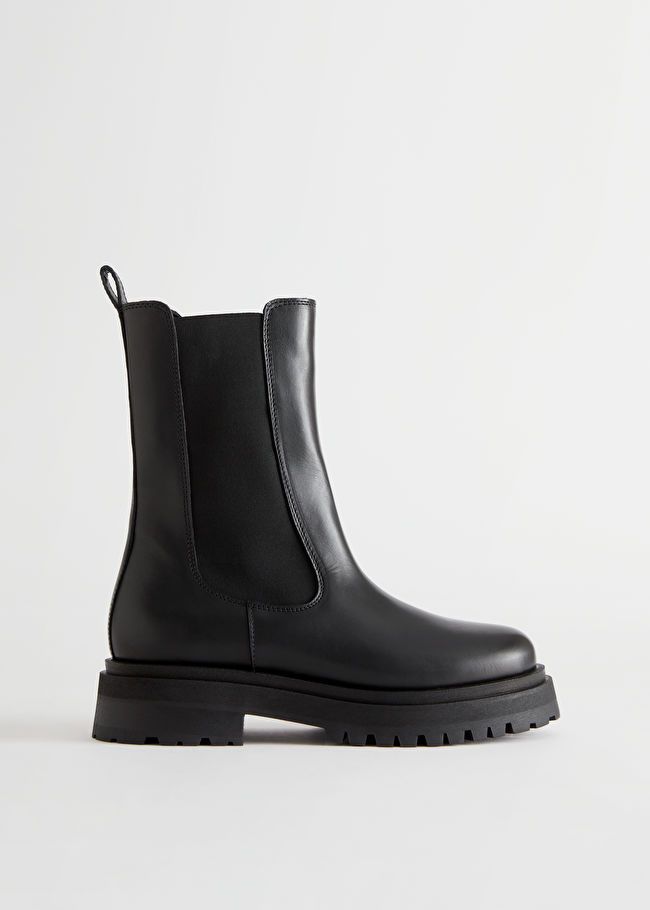 Chunky Chelsea Leather Boots | & Other Stories US