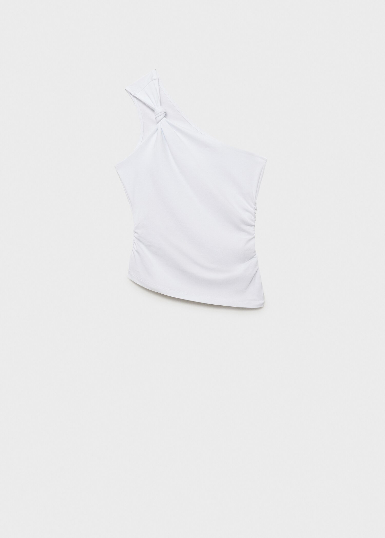Asymmetrisches Top mit Knoten-Detail - Damen | MANGO Österreich | Mango EU