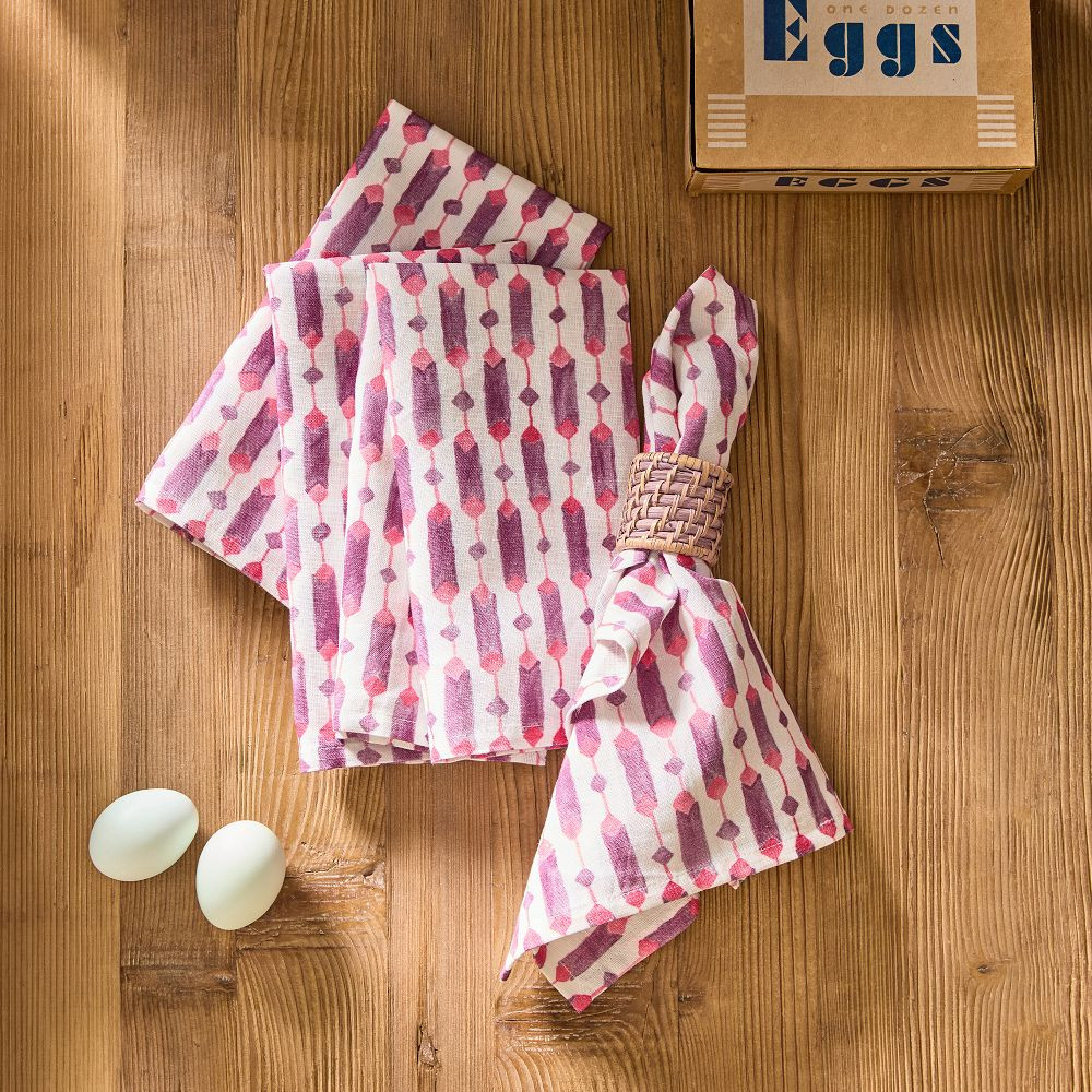 Zoe Printed Napkins, Set of 4 | GreenRow