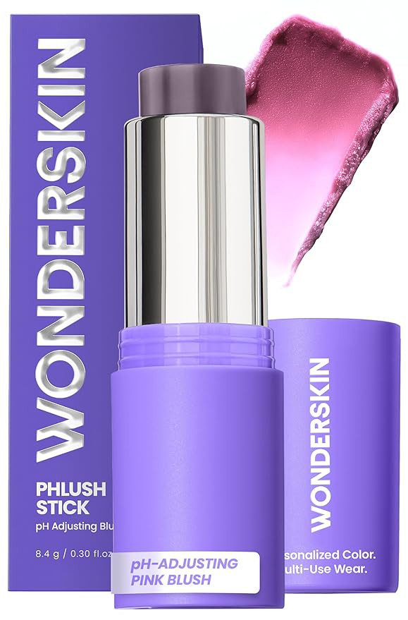 Wonderskin Cream Blush Stick pH-Activated - pHlush Stick Multi-Use, Blush for Cheeks and Lips, Co... | Amazon (US)
