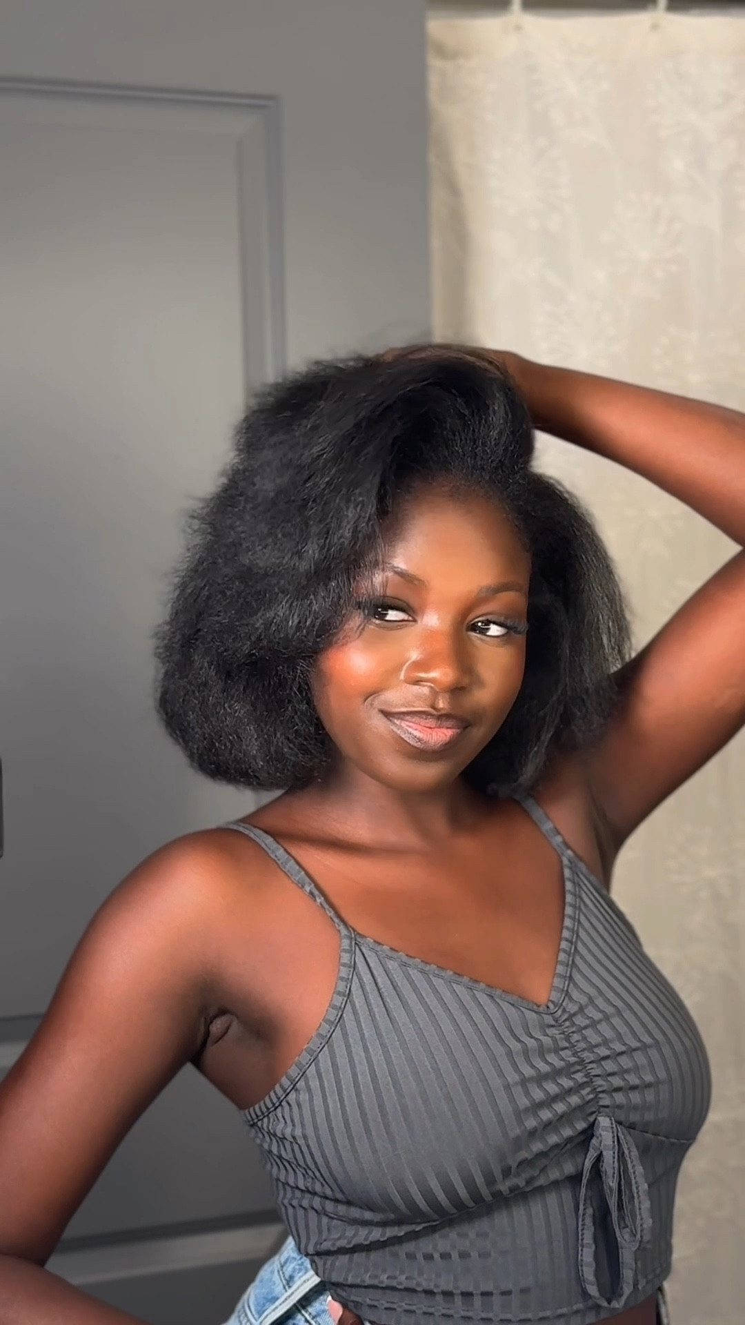 nighttime blowout routine on my short coily hair, lasts me up to a week!

#LTKBeauty #LTKFindsUnder100 #LTKU