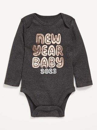 Unisex Long-Sleeve "New Year Baby 2023" Graphic Bodysuit for Baby | Old Navy (US)