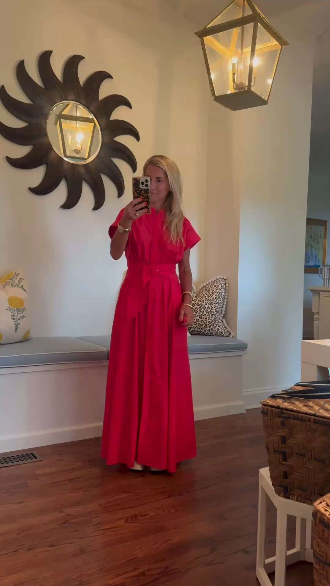 You can never go wrong with a classic red cotton dress ❤️❤️❤️