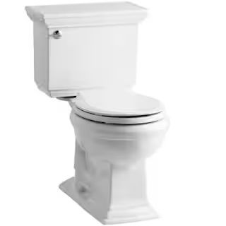 Memoirs Stately 2-Piece 1.28 GPF Single Flush Round Toilet with AquaPiston Flushing Technology in... | The Home Depot