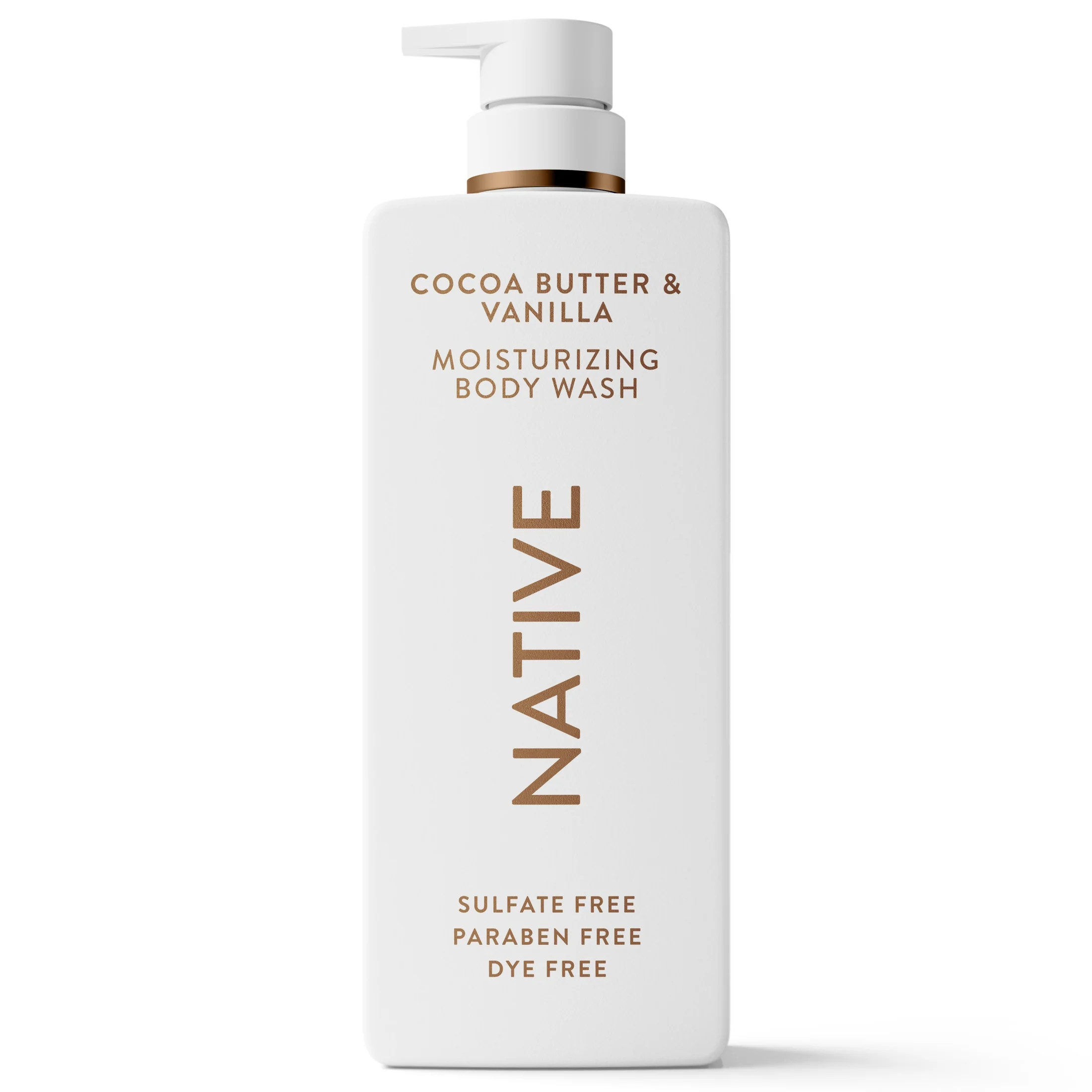 Native Moisturizing Body Wash, Cocoa Butter & Vanilla, Sulfate Free, 24hr Moisturization with She... | Walmart (US)