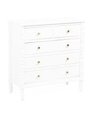 32x32 5 Drawer Spindle Dresser | TJ Maxx