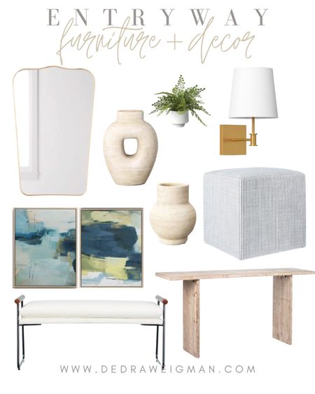 Entryway home decor & furniture finds! Loving these options especially the console table and bench! 

#entrywaydecor #homedecor #consoletable

#LTKhome #LTKFind #LTKstyletip