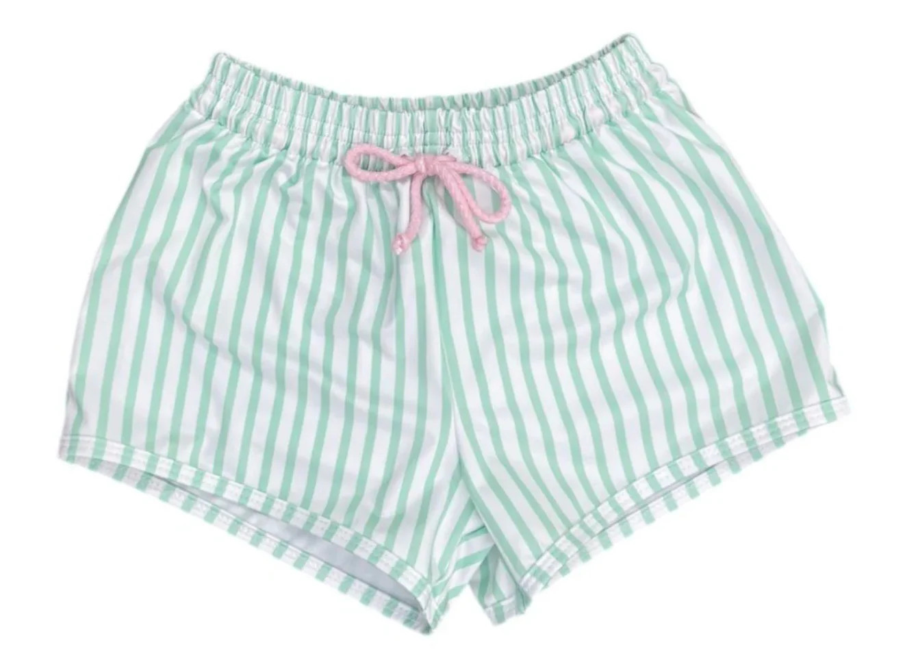 James Watermelon Mint Stripe Swim Shorts | Persnickety