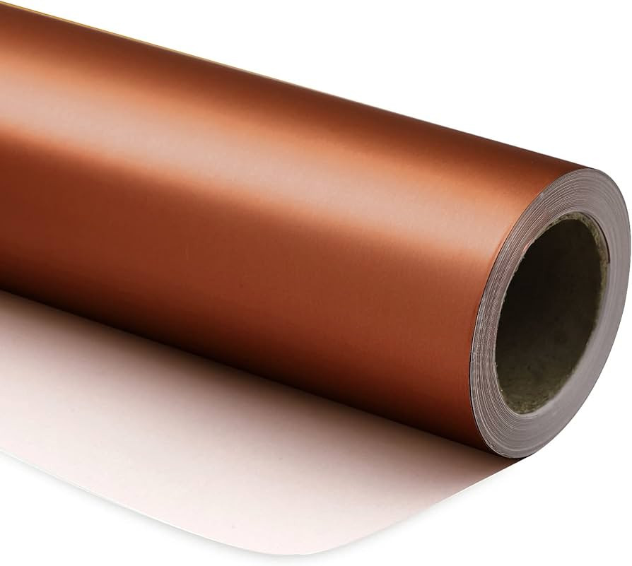RUSPEPA Chocolate Brown Wrapping Paper - Solid Color Matte Paper Perfect for Wedding, Birthday, C... | Amazon (US)