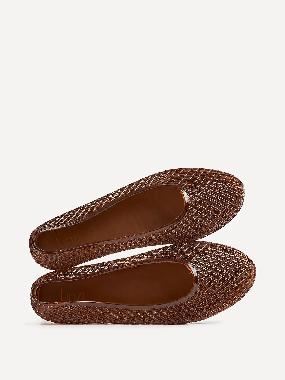 Lagoon Brown Jelly Caged Sandals | Linzi Shoes