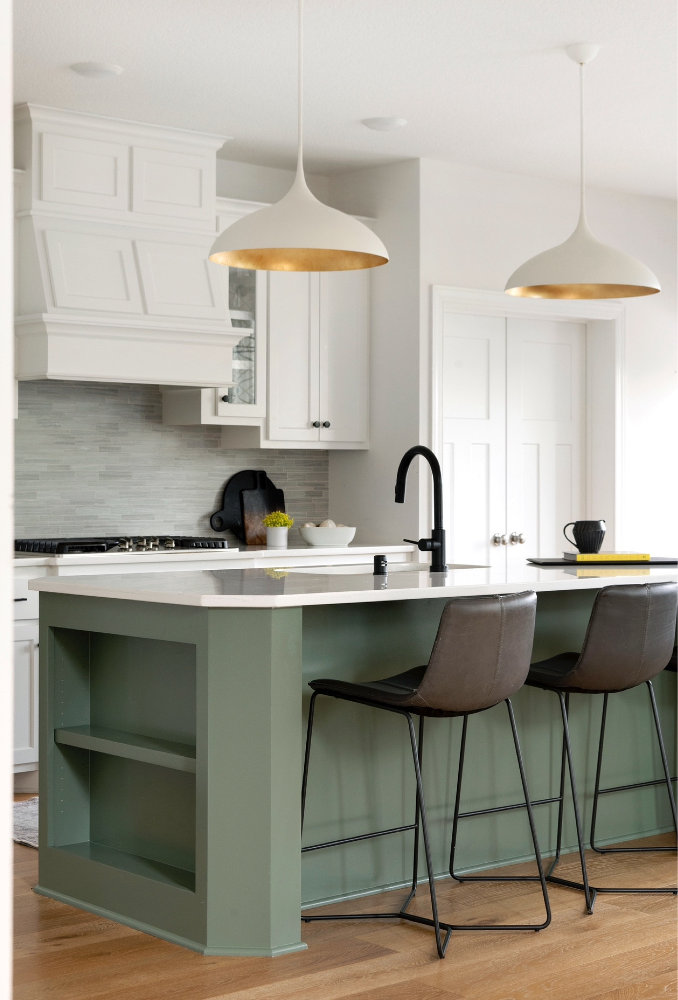 Walnut Grove barstools & faucet. #LTKHome 