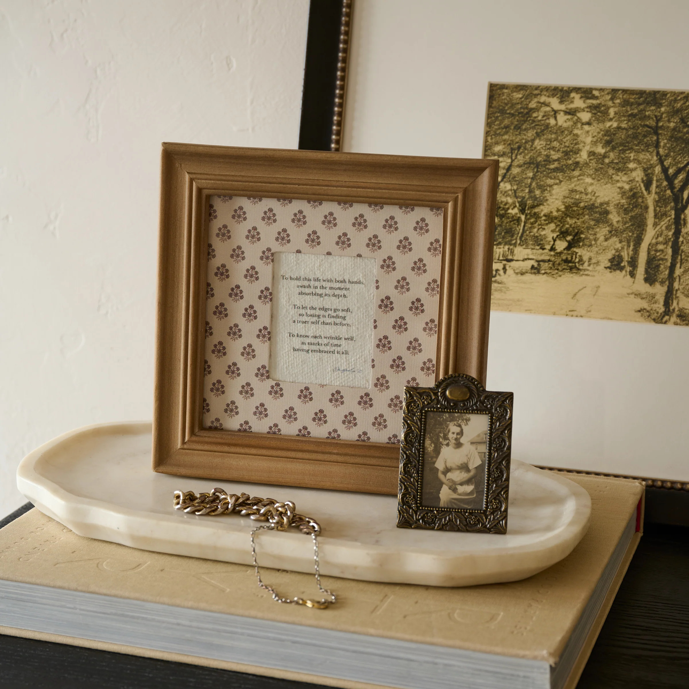 To Hold This Life Framed Poem | Magnolia