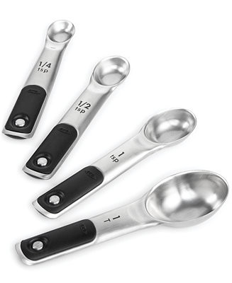 Good Grips Set of 4 Stainless Steel Magnetic Measuring Spoons | Macy's